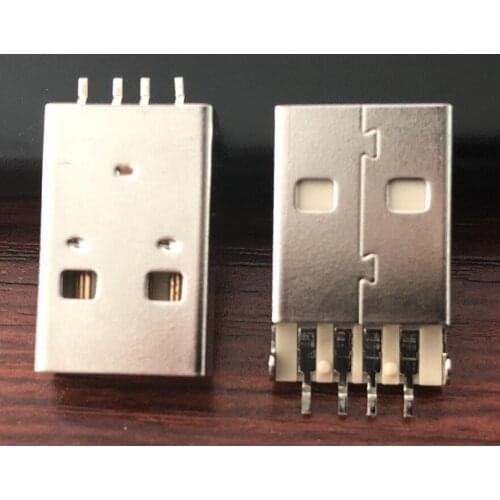 10pcs A male sinking plate beige USB data interface 2.0 USB male Type A SMT patch 180 degrees