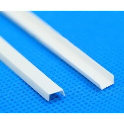 10PCS/pack Multi Size U-shaped ABS Plastic Strip DIY Building Model Material Sticks