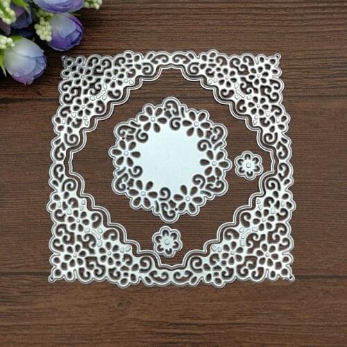 123*123mm Lace Flower Metal Cutting Dies Stencils for DIY Scrapbooking/photo album Decorative Embossing DIY Paper Cards