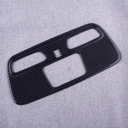 2Pcs/Set Car Carbon Fiber Interior Front Roof Reading Light Lamp Cover Trim Sticker Fit For Chevrolet Camaro 2020-2018 2017 2016