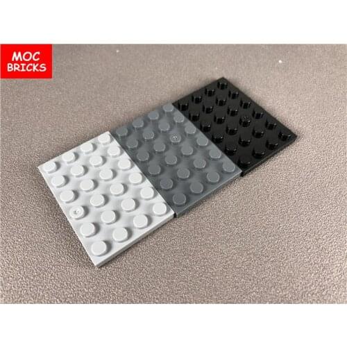 20pcs/lot MOC Bricks White plate 4X6 fit with 3032 Educational Building blocks bricks Assembled Toys for Children Xmas gifts