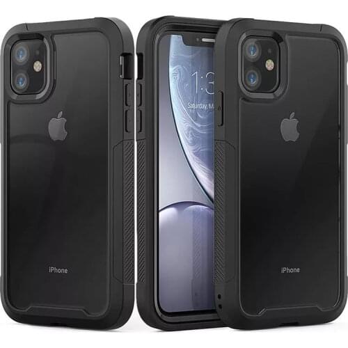 360 Full Body Screen Protector Transparent Case For iPhone 12 Pro Max Mini 11 Xs X Xr 6 6S 7 8 Plus SE2 Shockproof Phone Cover