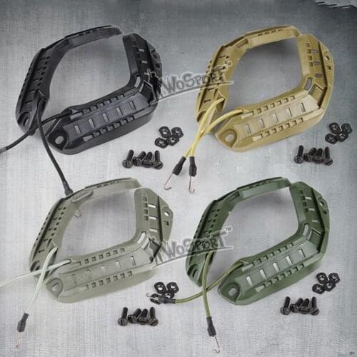 Helmet Side Rails Mount Adapter With Lanyard For FAST Helmet Airsoft Hunting Military Tactical Paintball Helmet Accessories