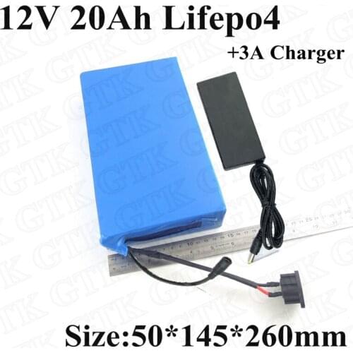 Lifepo4 batteria 12v 20Ah Lifepo4 battery pack lithium ion battery 12v for e-bike electric cars battery panel solar power bank