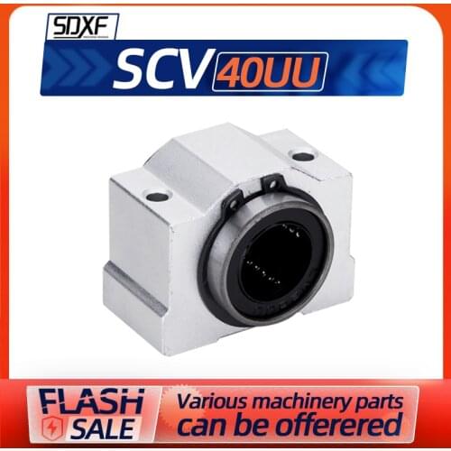 Aluminum box linear slider SCV 40UU linear guide optical axis