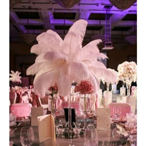 Free shipping 100 PC beautiful natural white ostrich feathers 30 to 35cm / 12 to 14 inches