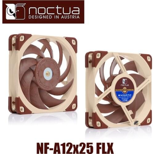 Noctua NF-A12x25 FLX 120x120x25mm 3p pwm 2000 RPM 12cm 120mm PC computer case Fan CPU Cooling Cooler heat sink radiator Fan