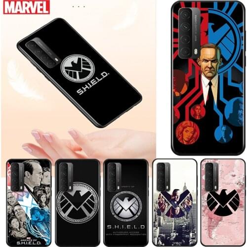 Marvel SHIELD For Huawei Y9S Y9A Y9 Y8P Y8S Y7P Y7A Y7 Y6S Y6 Y5P Y5 PRO Lite Prime 2020 2019 2018 Phone Case