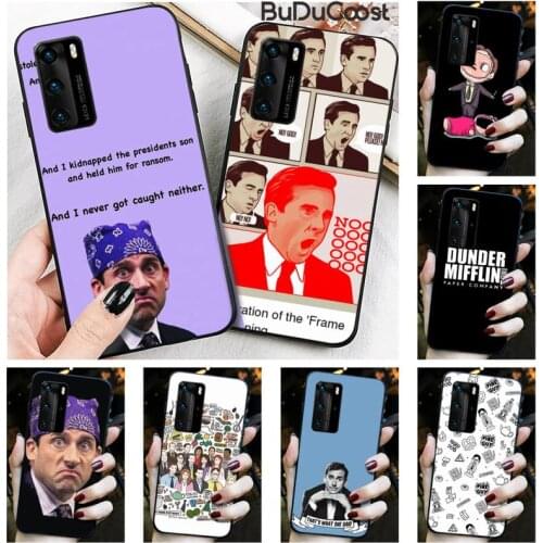 Riccu The office tv show What She Said Phone Case for Huawei P30 P20 Mate 20 Pro Lite Smart Y9 prime 2019