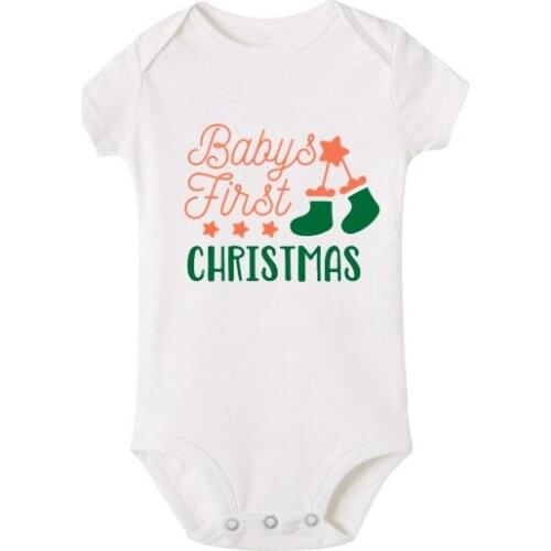 Lovely Baby First Christmas Baby Boys Christmas Rompers Cotton Infantil Jumpsuits Toddler Girls New Years Costume