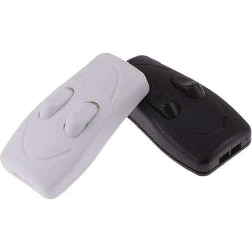 Good Quality Black White Lamp Double Control Switch CE Floor Light Table Lamp Push Button Switches Two-way Wholesale