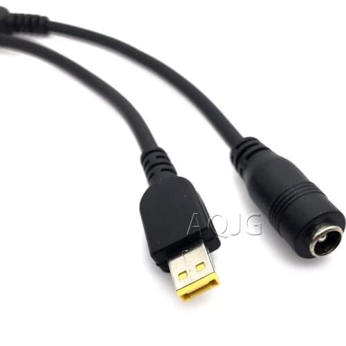 10cm 5.5*2.1 mm Female to Small USB Square No Pin Connector for Lenovo Thinkpad 10 Laptop 12V 3A 36W Power Adapter Cable