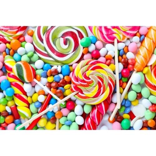 Coloful Candy Baby Photography Backgrounds Customized Children Portrait Photographic Backdrops For Home Decoration Photo Studio