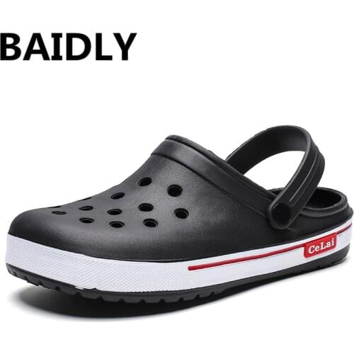 Brand Men Summer Sandals New Man Aqua Clog Slippers Hot Male Ocean Beach Garden Sandals Sandalias Swimming Shoes