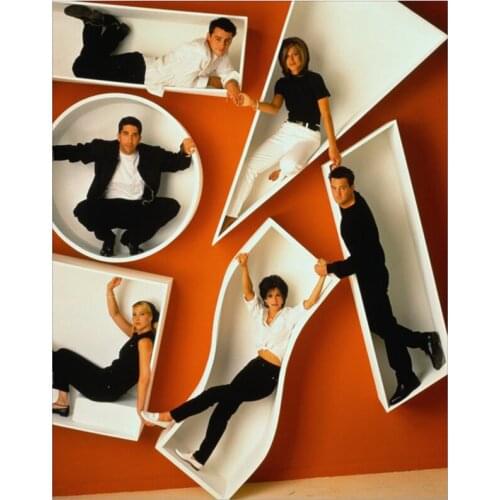 New Arrivals 5D DIY Full Round Diamond Painting Friends TV Poster 3D Embroidery Cross Stitch Rhinestone Home Decor Gift Y246