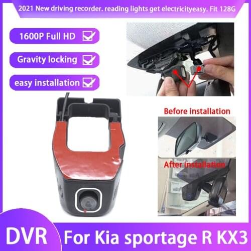 New Easy to install Car DVR Video Recorder Dash Cam Camera For Kia sportage R KX3 high quality hd 1600p Novatek 96675+SONY MX307