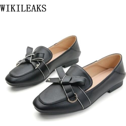Flats Shoes Women Ladies Loafers Korean Shoes Creepers Fashion Leather Shoes Women Korean Style Women Big Size 43 Tenis Casual