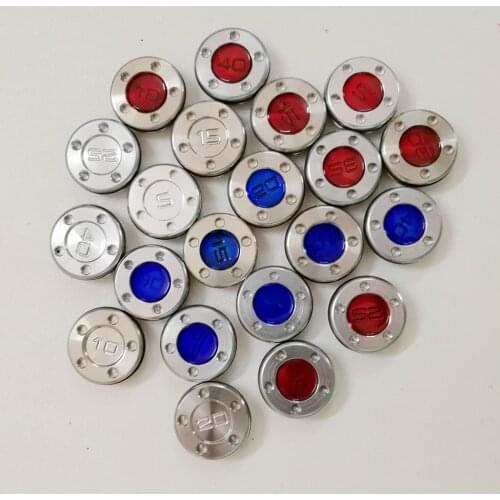 Wholesale 20pcs Golf Weights for Newport California Putters 5g-40g Silver/Red/Blue Numeric Weights for Choose