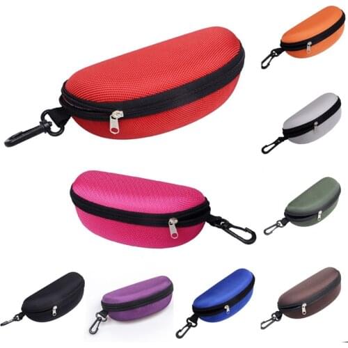Portable Zipper Eye Glasses Sunglasses Clam Shell Hard Case Protector Box Storage Box Sunglasses Protector Box Dropshipping