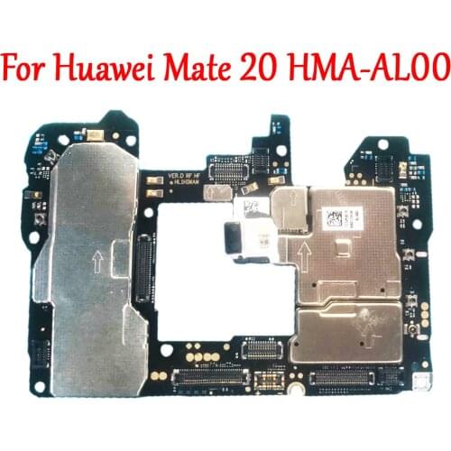Tested Work Original Unlock Motherboard For Huawei Mate20 Mate 20 HMA-AL00 Mainboard Logic Circuit Electronic Chips