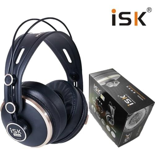 ISK HD9999 Luxurious Fully enclosed Monitor Headset headphone for DJ audio mixing recording studio monitoring