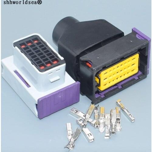 Shhworldsea 24 Pin Automotive Camshaft Position Sensor Plug Waterproof Female Connector For Mazda 6189-0640