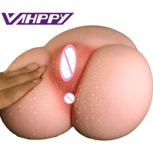3D Silicone Sex doll Artificial vagina anus Double Channels Sex Toys for Men Big Ass Male Masturbator Pussy Masturbate for man