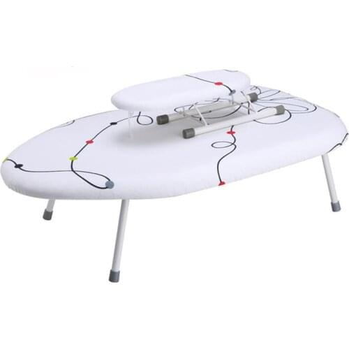 Folding Ironing Board Space Saving Heat Resistant Ironing Rack with Breathable Fireproof Pad