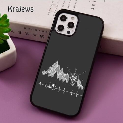 Sport Bike Cycling art Silicone Soft phone Case For iPhone 5 SE 2020 6S 7 8 Plus 12 mini 11 Pro X XR XS Max Samsung S9 S10 Cover
