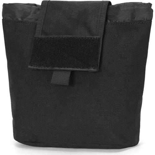 Tactical Molle Dump Pouch Mag Pouch Foldable Magazine Recovery Bag Recycling Bag Roll-Up Magazine Garbage Drawstring Pack