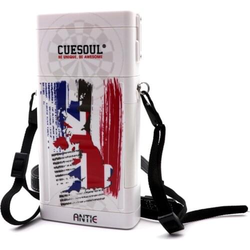 CUESOUL ANTIE Hard Dart Case Union Jack Design for Steel Tip Darts/Soft Tip Darts