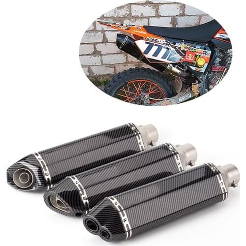 36-51mm Motorcycle Exhaust Universal Muffler Motorbike Escape Moto Exhaust For ATV R1 R3 R6 CBR250 Nmax155 Nvx155