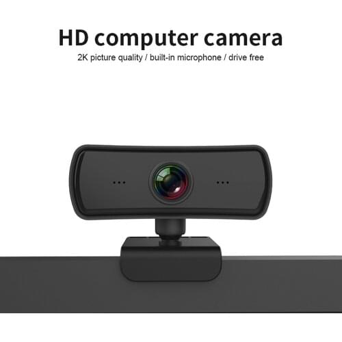 2K 1920*1080P Webcam HD Computer PC WebCamera with Microphone Rotatable Cameras for Live Broadcast Video Calling Conference Work
