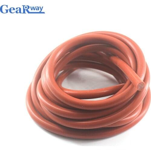 1Meter Seal Strip Red Silicon Round Type Seal Strip 3/4/5/6/10/12/20mm High Temperature Sealing Strips