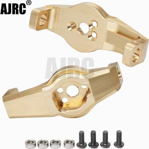 AJRC 2PCS Brass Heavy Counterweight Front Caster Blocks Portal Drive for RC Crawler Traxxas TRX-4 TRX-6 8232 Upgrade Parts