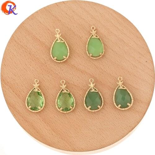 Cordial Design 50Pcs 13*22MM Jewelry Accessories/DIY Making/Drop Shape/Hand Made/Earring Findings/Crystal Connectors/Charms