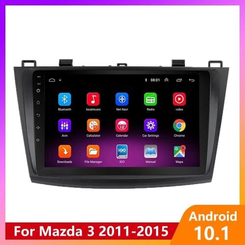Android 10.1 Car Radio stereo Multimedia Player For Mazda 3 bk 2011-2015 Navigation GPS 2din DVD Double Din 9" Wifi Autoradio