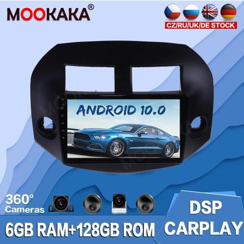 For Toyota RAV4 2005-2013 Android 10.0 128G Car Multimedia Player Radio GPS Navigation Auto Stereo Recorder Head Unit Audio