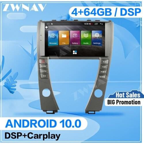 Touch screen Android 10.0 Car Multimedia Player For Lexus ES 2006 2007-2012 car GPS Navigation Auto audio radio stereo head unit