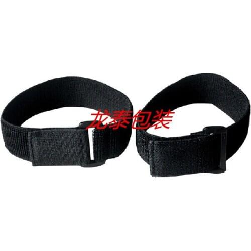 Free shipping 10pcs 2.5cm x 25cm nylon self adhesive elastic strap tapes with plastic buckle sticky Hook Loop cable ties