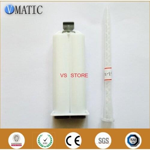 Free Shipping Two Component Cartridge 1:1 And MA Static Mixer 6.3-21S For 50ml/cc Dispensing Gun