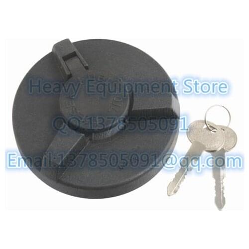 Locking Fuel Tank Cap Cover With 2 Key For Xinyuan Mitsubishi Heavy Equipment Machine Excavator Digger