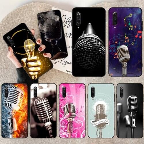 Music microphone Phone Case for Xiaomi Mi Note 10 Lite Mi 9T Pro xiaomi 10 10 CC9 Pro 9SE