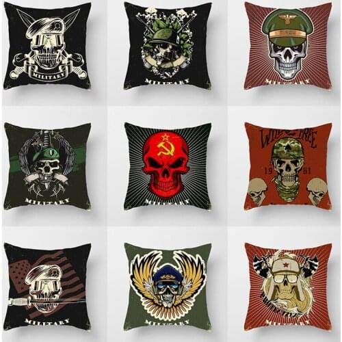 Halloween Cartoon Skull Cushion Cover Nightmare Before Christmas Throw Pillows Car Sofa Home Decorative Pillow Case deko kissen