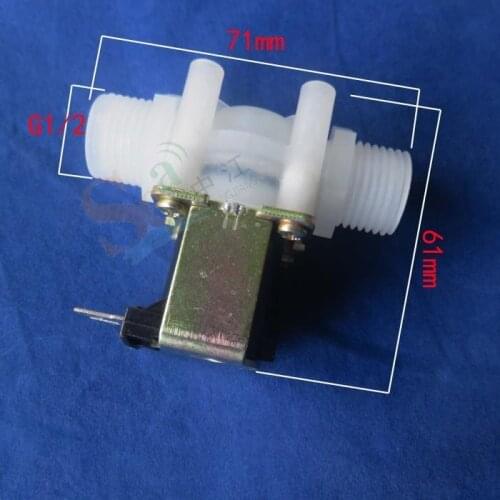 Electromagnetic valve Electric teapot Drinking fountains Normally closed enter water solenoid valve G1/2 DC12V 5W