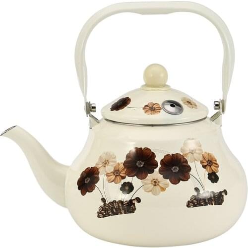 1.5L-2.5L enamel kettle household kettles Automatic reminder enamel cup chaleira whistle kettle enameled gas kettle enamel coffe