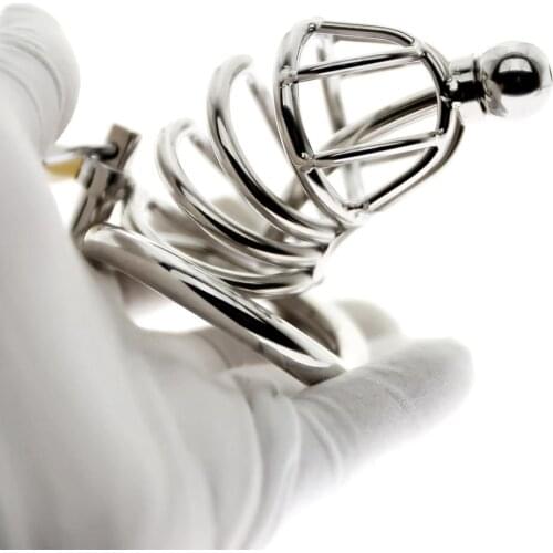 Penis Ring Stainless Steel Cock Ring Chastity Cage Erotic Device Prison Sex Toys for Men Cockring Mens Rings Lock Cock Rings