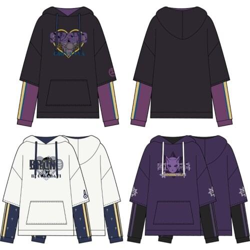 Anime JoJos Bizarre Adventure Cosplay Costume Giorno Giovanna Bruno Bucciarati Kira Yoshikage Long Sleeve Hoodie Men Women
