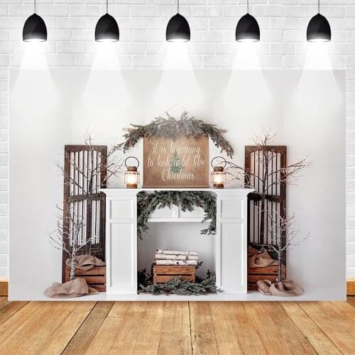 MOCSICKA Photography Backdrop Christmas Party Background for Photo Studio Christmas Tree Window Backdrops Photophone