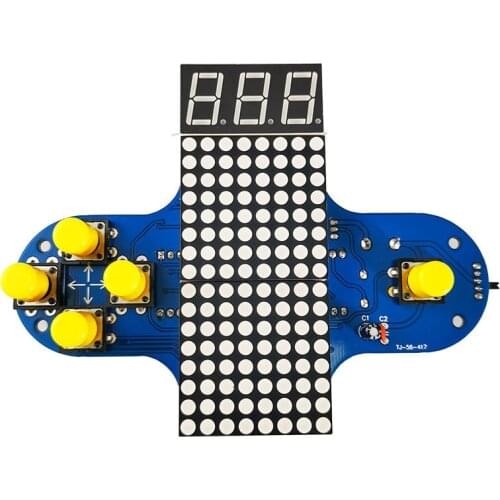 Upgraded Electronic DIY Game Console Kit V2 Soldering Practice Kit with Open Source